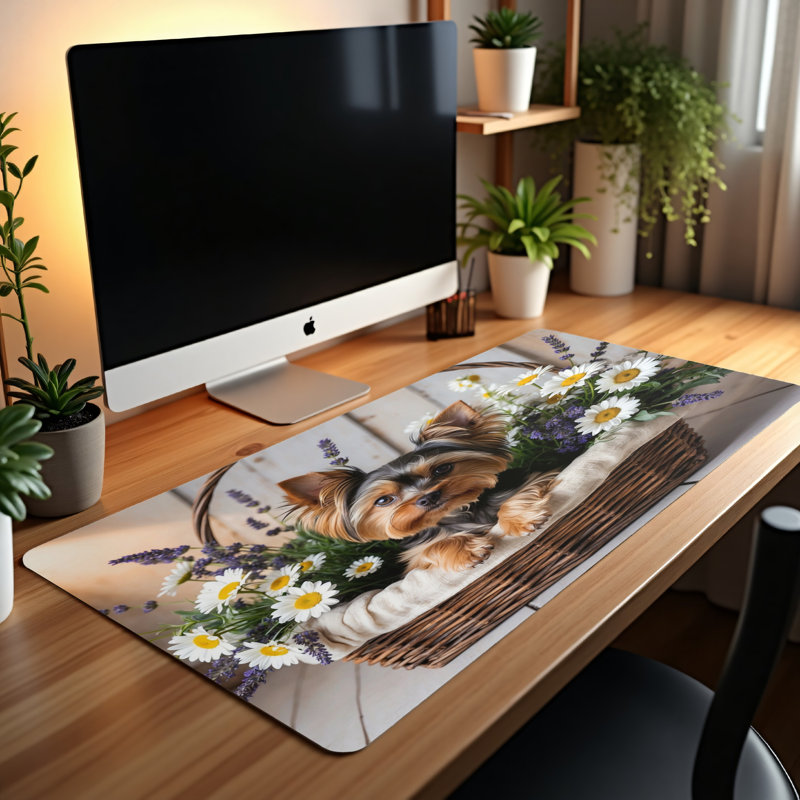 Polyester Desk Pad, 14.4x12.1