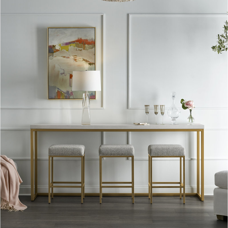 82'' Stone Top Console Table