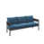 Coussin bleu/cadre noir