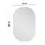 Miroir de salle de bain ovale sans cadre biseauté Pearlette-901483906