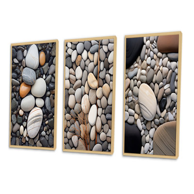 " Beach Photo Harmonious Balance " 3 - Pieces