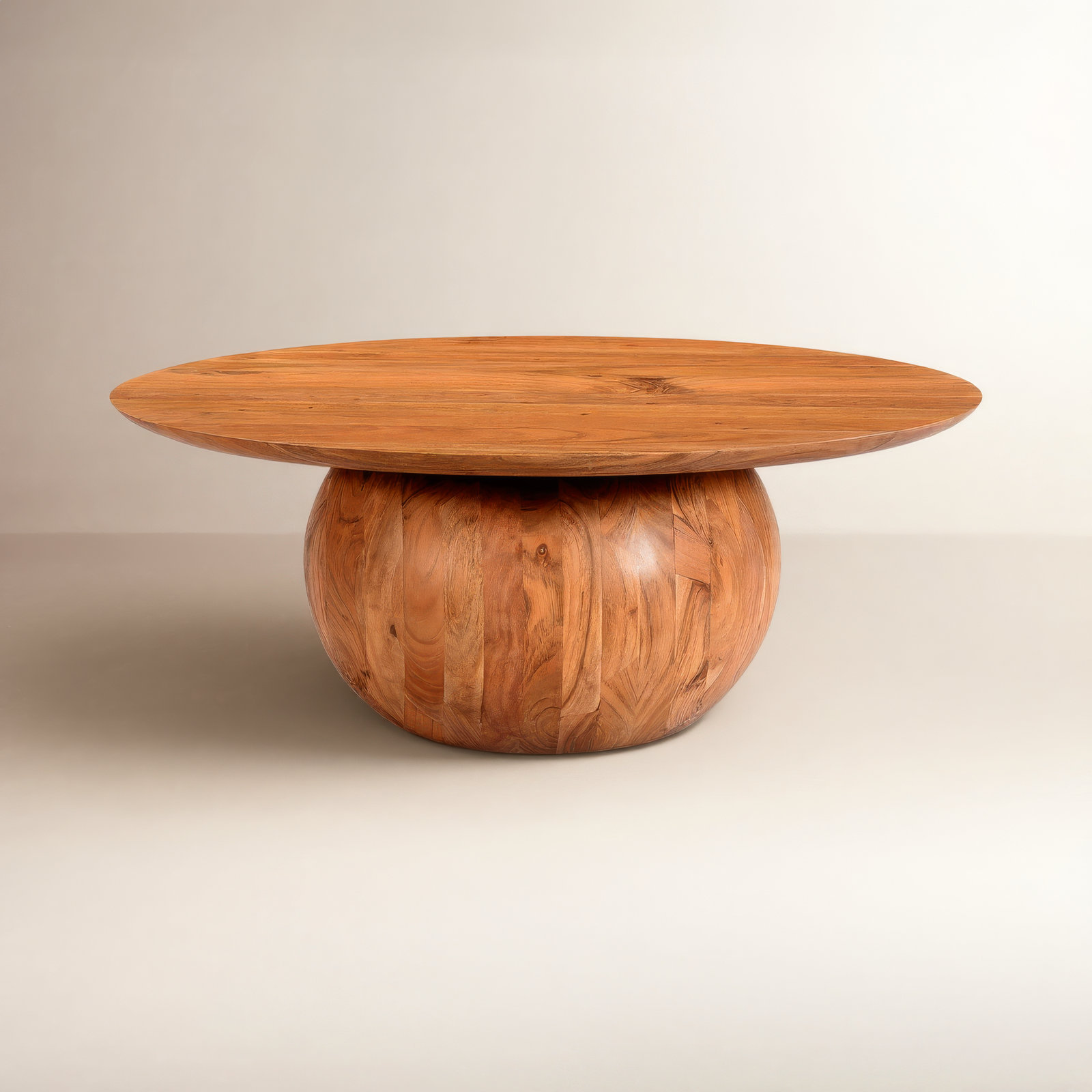 Rolf Solid Wood Coffee Table, 14" H x 35" L x 35" W, Natural