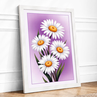 White Daisies, Golden Centers Botanical - Print