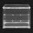 Mabilia Clear Cake Cupcake Bread Display Box Shelf 2-Tier Display Storage Container