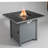 25" H X 30" W Steel Outdoor Fire Pit Table With Lid-219210814