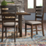 Chaises d'appoint Channel Island Emery, noyer