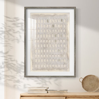 Pearl Punch Card II -Framed Print
