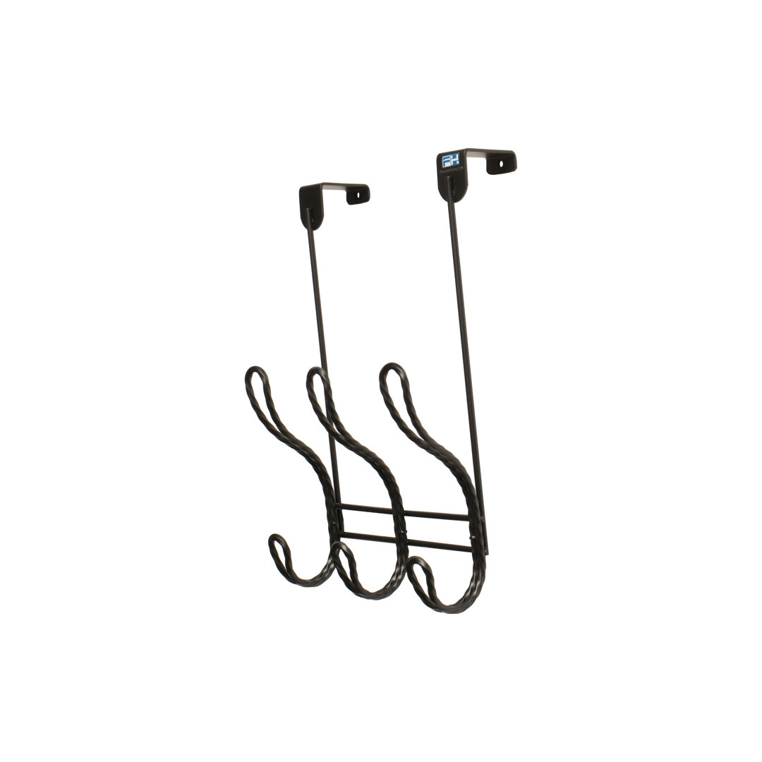 Erial Iron 6 - FantasHome Twisted Design Over The Door Hook Rack with 6 Hooks House of Hampton® 