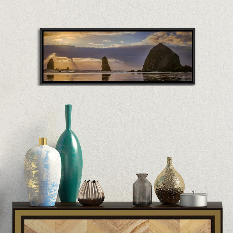 " Streaming " by Don Schwartz, 9" H x 12" W x 36" D, Black Framed Canvas
