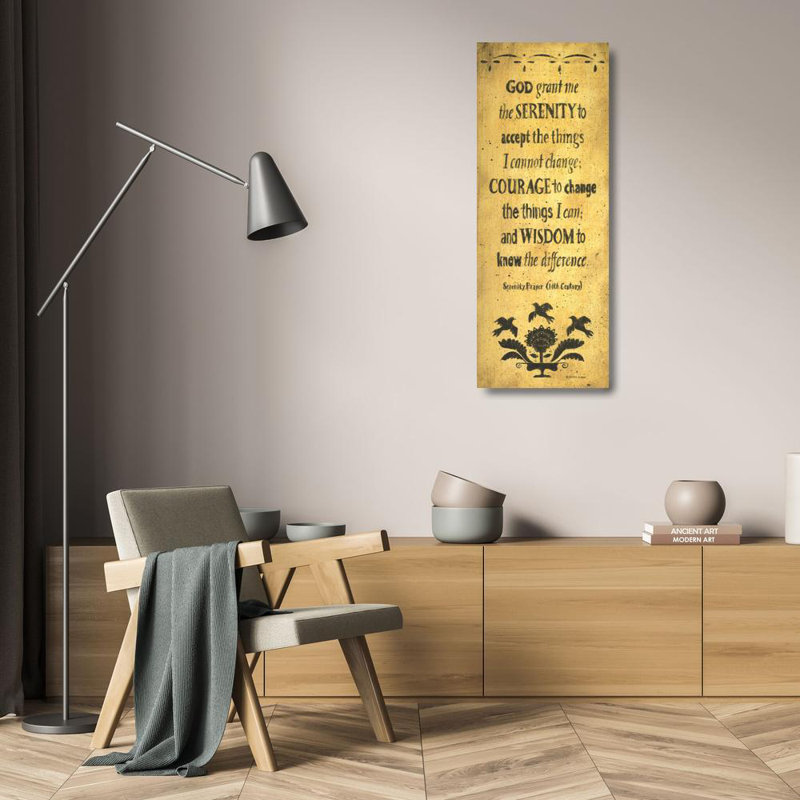 The Serenity Prayer, 24" H x 9" W