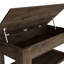 Table de rangement Polgon, tablette de table extensible, tablette inférieure, finition brun foncé-1904109135