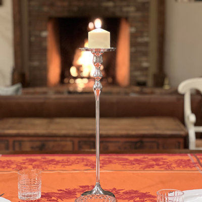 Bramhall Slender Pillar Candle Holder, 20.75"