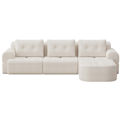 Modular Sectional Sofa with Chaise Lounge and Full-Foam Comfort