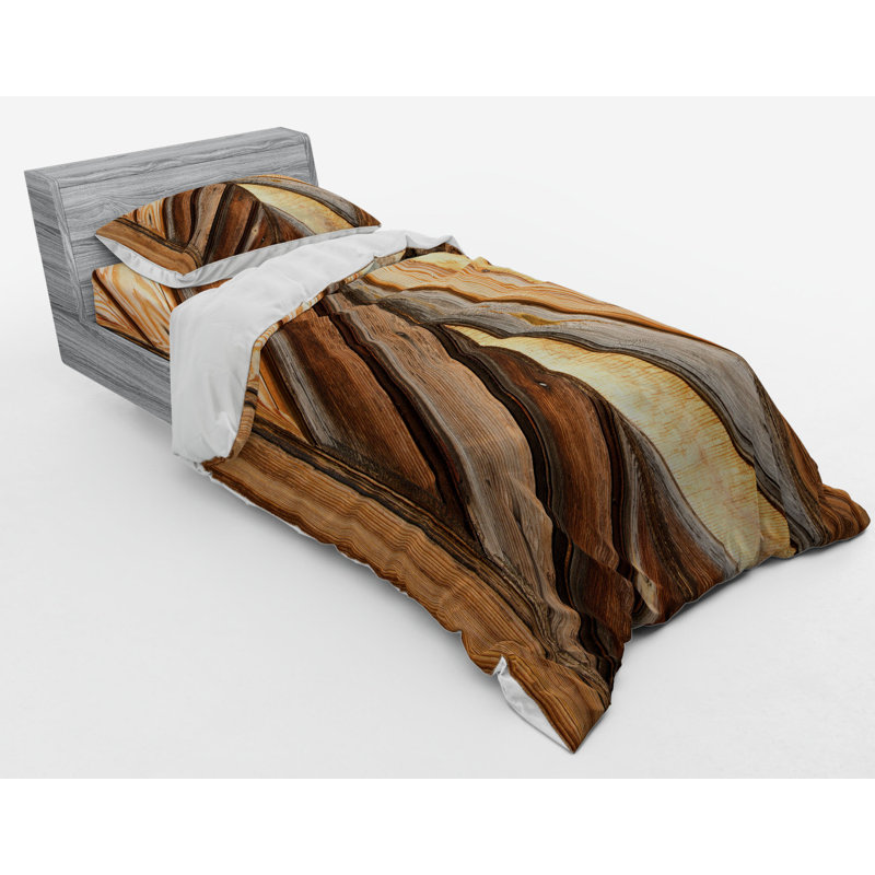 Rustic Polyester Duvet Cover, Twin Duvet Cover + 2 Additional Pieces
