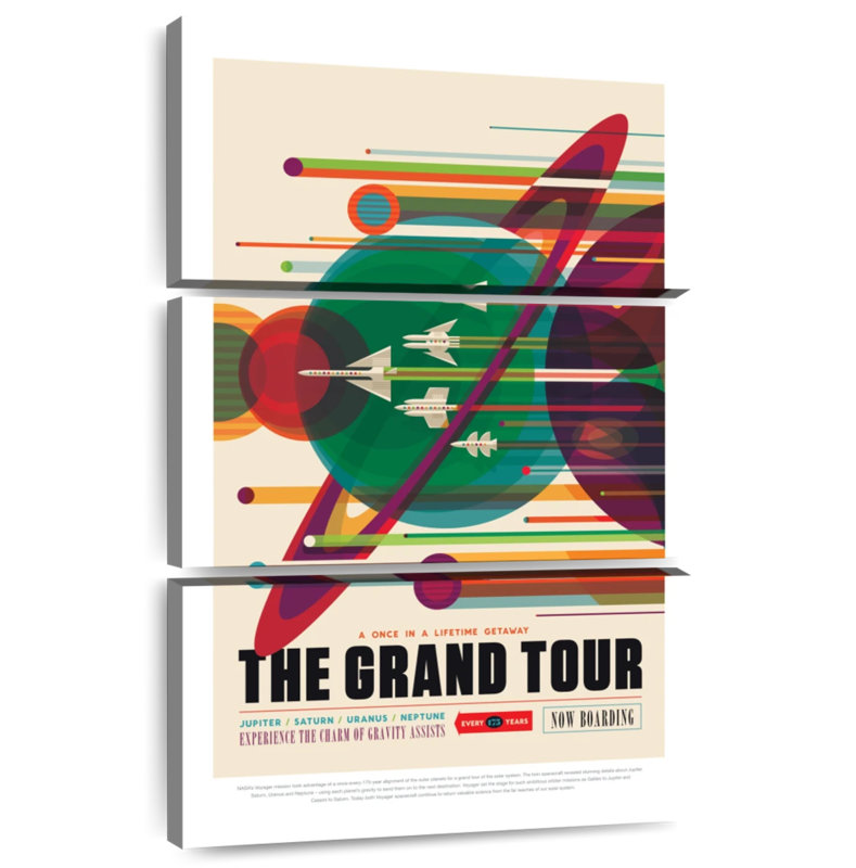 Oberle Grand Tour rétro, H 74 po x l 48 po