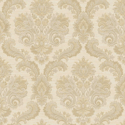 Ornamenta Collection Floral Damask Wallpaper Roll
