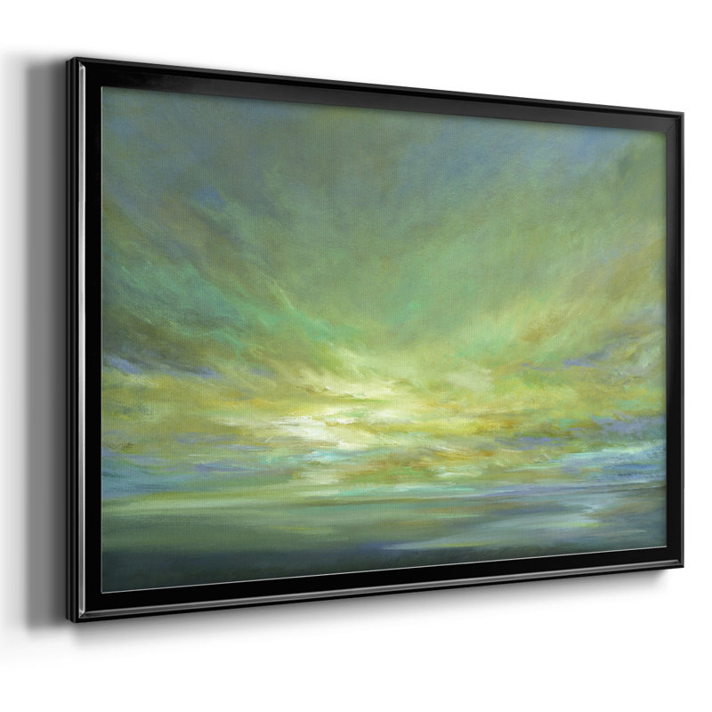 Coastal Views II - Toile tendue avec châssis encadrée, H 26 po x l 38 po x P 1,5 po, Noir