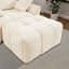 Upholstered Chenille Flared Arm Tufted Chaise Lounge-852680129