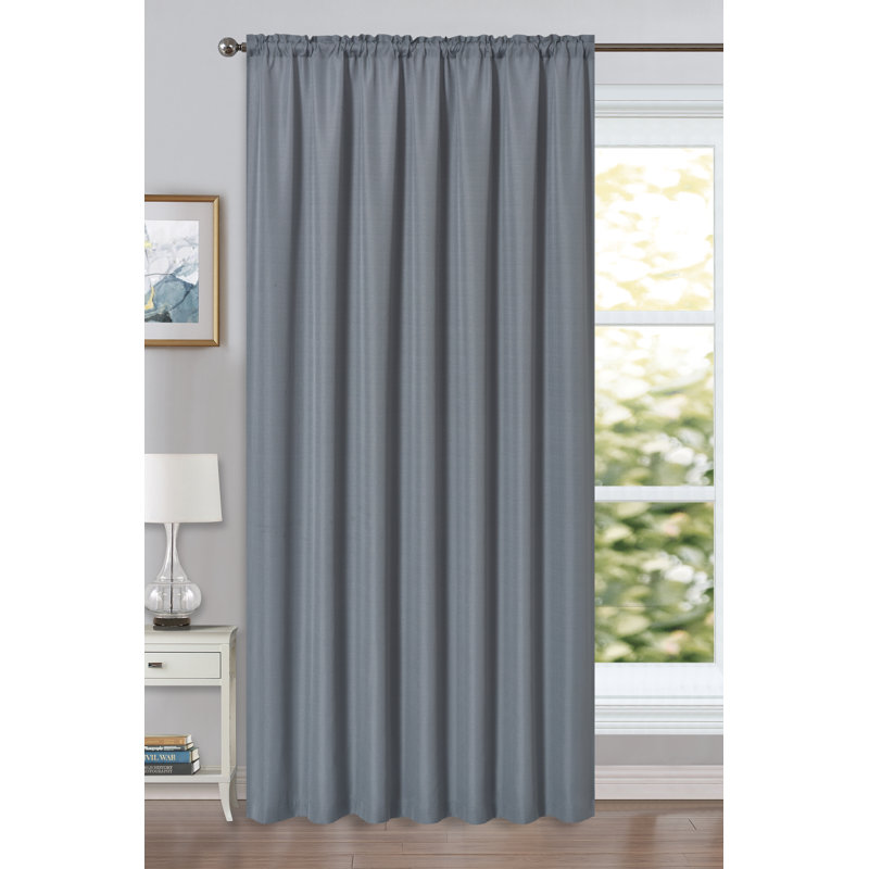 LINEN LOOK VOILE SINGLE PANEL Kathee Pencil Pleat Sheer Single Curtain, 150 cm W x 137 cm D