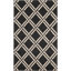 Tapis noir à motif géométrique Cand-1263042321