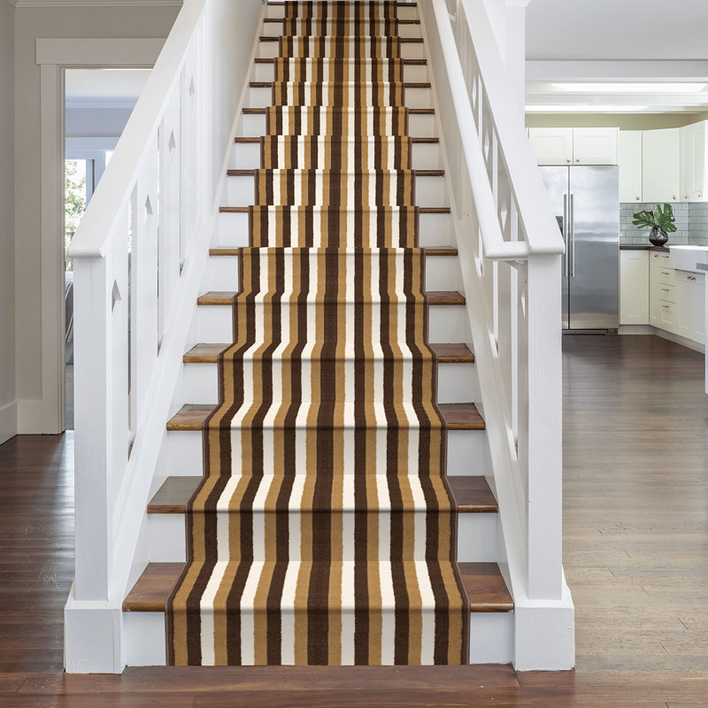 Stair Runner Altmann Striped Indoor Area Rug, Runner 450cm x 60cm