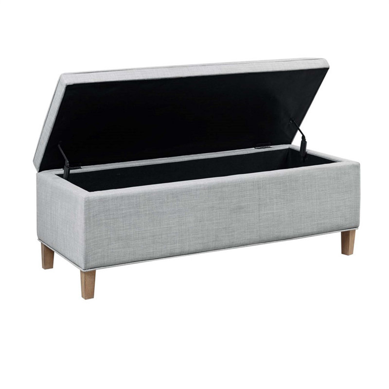 Banc de rangement rectangulaire à fermeture douce