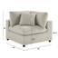 Chaise de coin Cassandra - Beige-1497465099