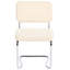 49cm H Boucle Upholstered Cantilever Chair in Beige