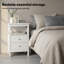 40cm W Manufactured Wood Bedside Table