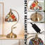 1 - Light Vintage Tiffany-Style Stained Glass Table Lamp