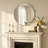 Beveled Frameless Round  Wall Mirror Bathroom Vanity Mirror-2008049261