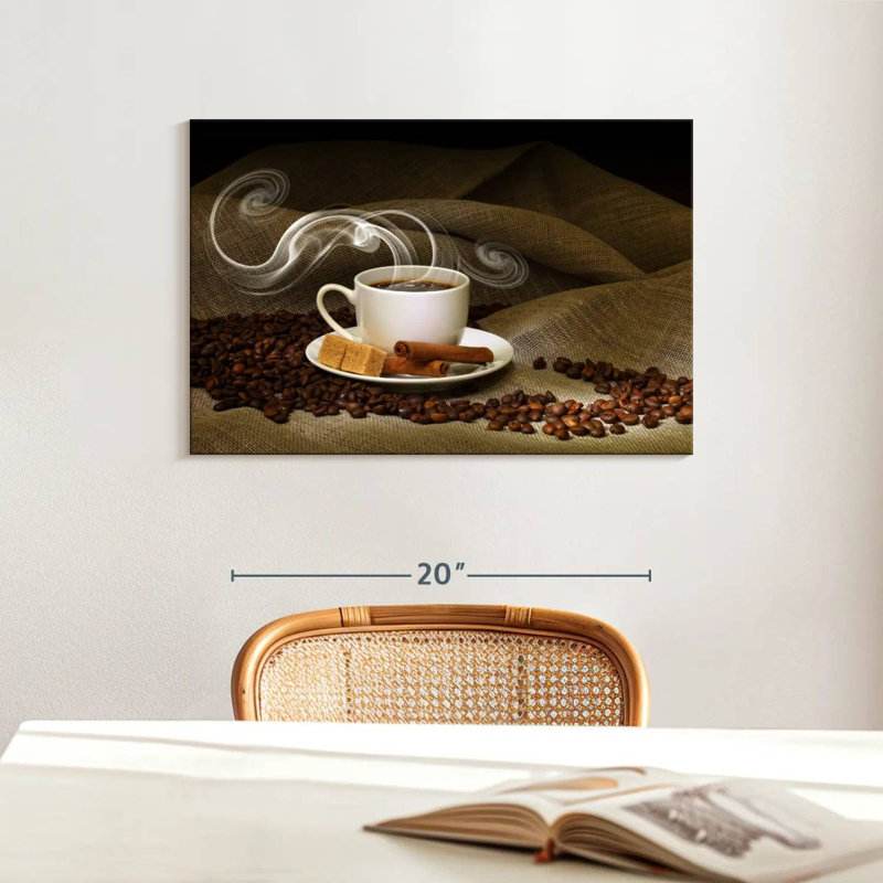 Yarlin Steaming Cinnamon Coffee, 16" H x 24" W