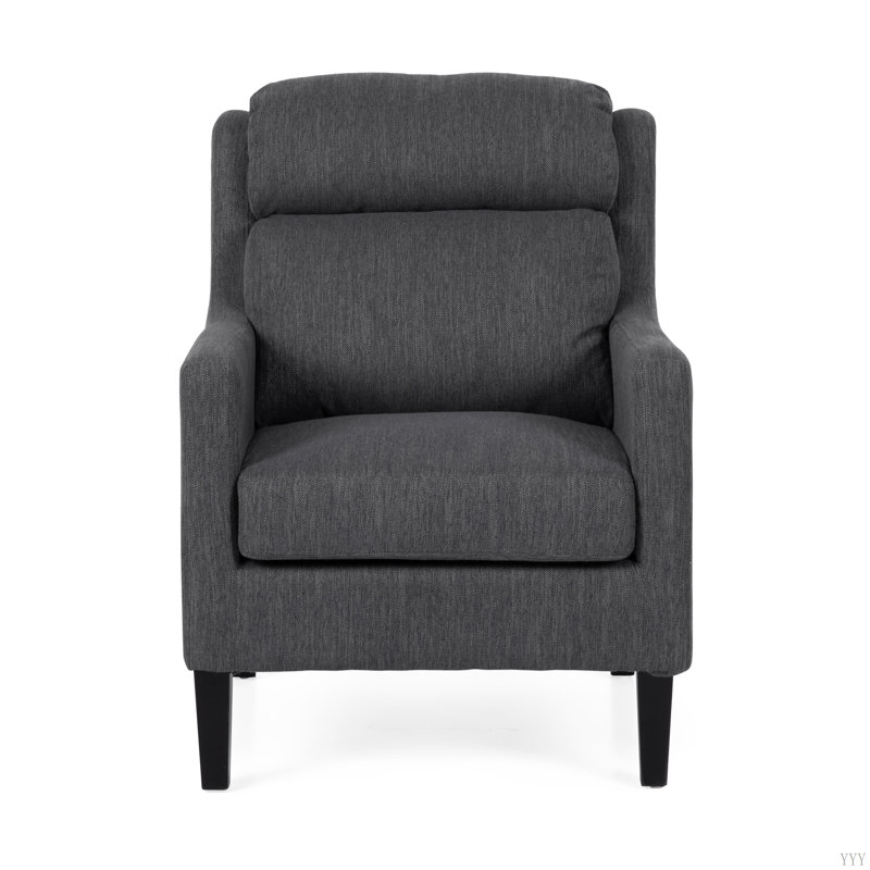 CHAISE DE CLUB MODERNE, Gris anthracite