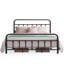 Structure de lit plateforme en métal avec tête de lit / pied de lit en fer de style industriel / cadre robuste / rangement sous le lit / aucun sommier requis par Buckmaster-242700190-244507781