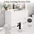 24-Inch Wall-Mounted Bathroom Vanity with Ceramic Sink – Floating Cabinet Set with Soft-Close Drawers, Faucet, and Pop-Up Drain in White Finish-1020340785