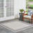 Arvell Abstract Machine Woven Chenille Indoor/Outdoor Area Rug in Off-White-963510793