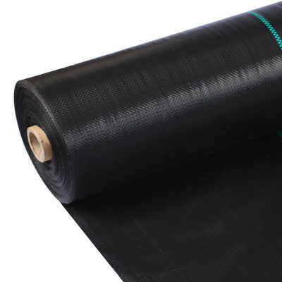 Heavy Duty Weed Barrier Fabric – 3.2oz Woven Landscape Ground Cover – Weather-Proof Weed Control Mat for Garden & Driveway – Size: 3x600FT
