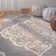 Brennan Hand Tufted Wool/Cotton Geometric Rug in Slate/Beige