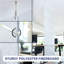 Panneaux suspendus modulaires VIVO 45 po x 95 po (x4), insonorisant, gris clair