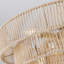 Lustre moderne ajustable tissé en chanvre Boho pour les espaces de vie