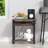 Simple Bedside Table with Open Storage Shelf, Charging Station, Easy to Assembly-200053755