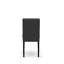 L'ensemble de table de cuisine 7 pièces contient une table de salle à manger et 6 chaises en bois de polyester gris foncé avec dossier élégant - finition noire-560178281-560178283