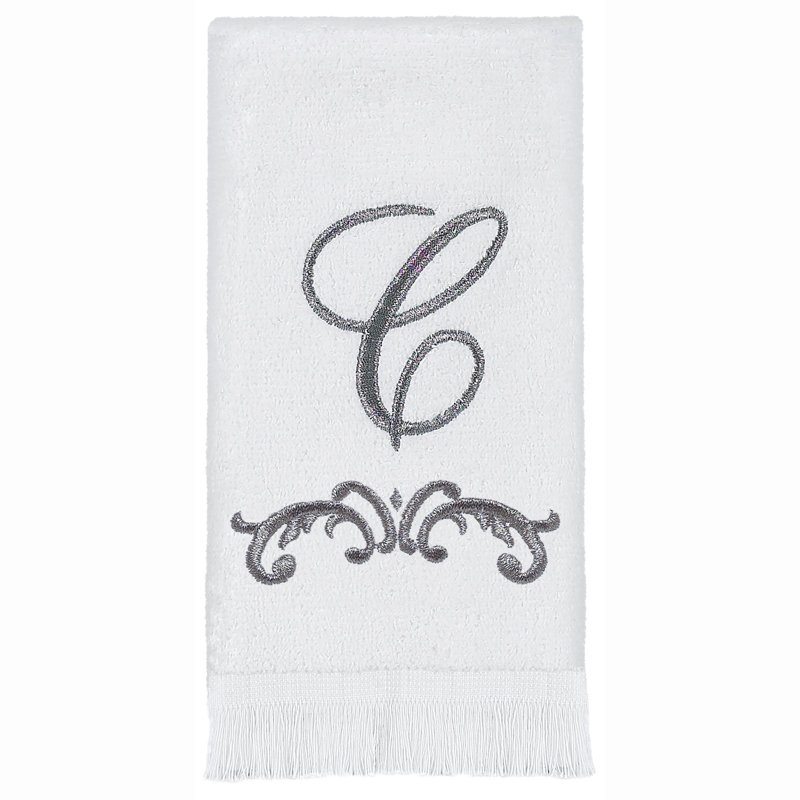 Avanti Linens Scroll Mono Fingertip Towel C