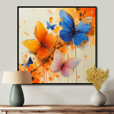 «Blue Blue Butterfly Wings Beauty I», art mural papillon