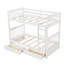 Lit superposé blanc Twintwin avec rangement - Pratique choix de chambre à coucher avec tiroirs Garantie à long terme