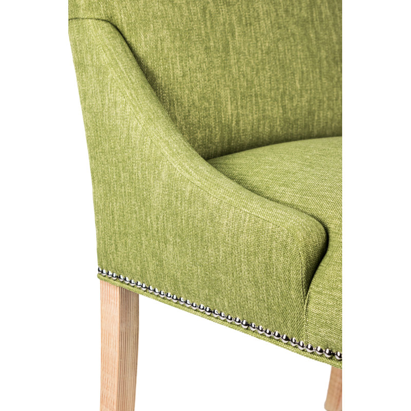 Chaise parsons rembourrée Anaisia, Blanc, Herbe