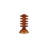 Amber Glass Taper Candle Holder