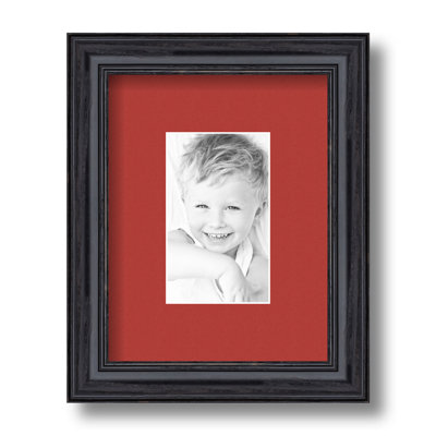 Wood Matte Picture Frame with Mat