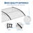 GarveeHome Clear Polycarbonate Outdoor Door Awning Canopy - 40''x80'' (100x200cm) - UV, Rain, Snow, Sun Protection - Sturdy Plastic Steel Bracket - Home Window & Entrance Shelter - Transparent-123497715