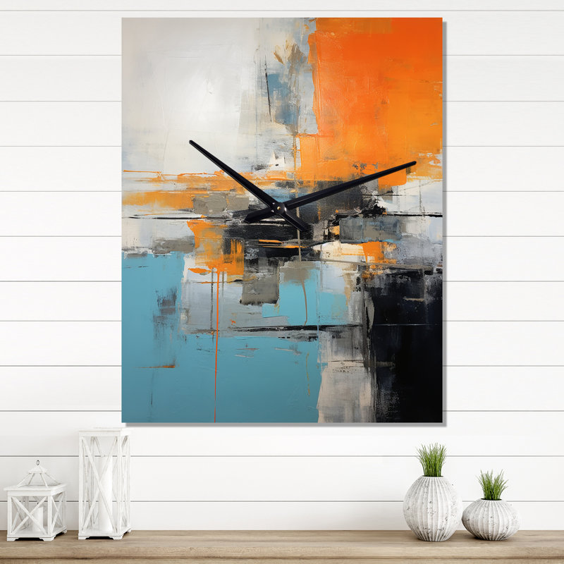 Cangelosi - Peinture abstraite horloges murales, Grand